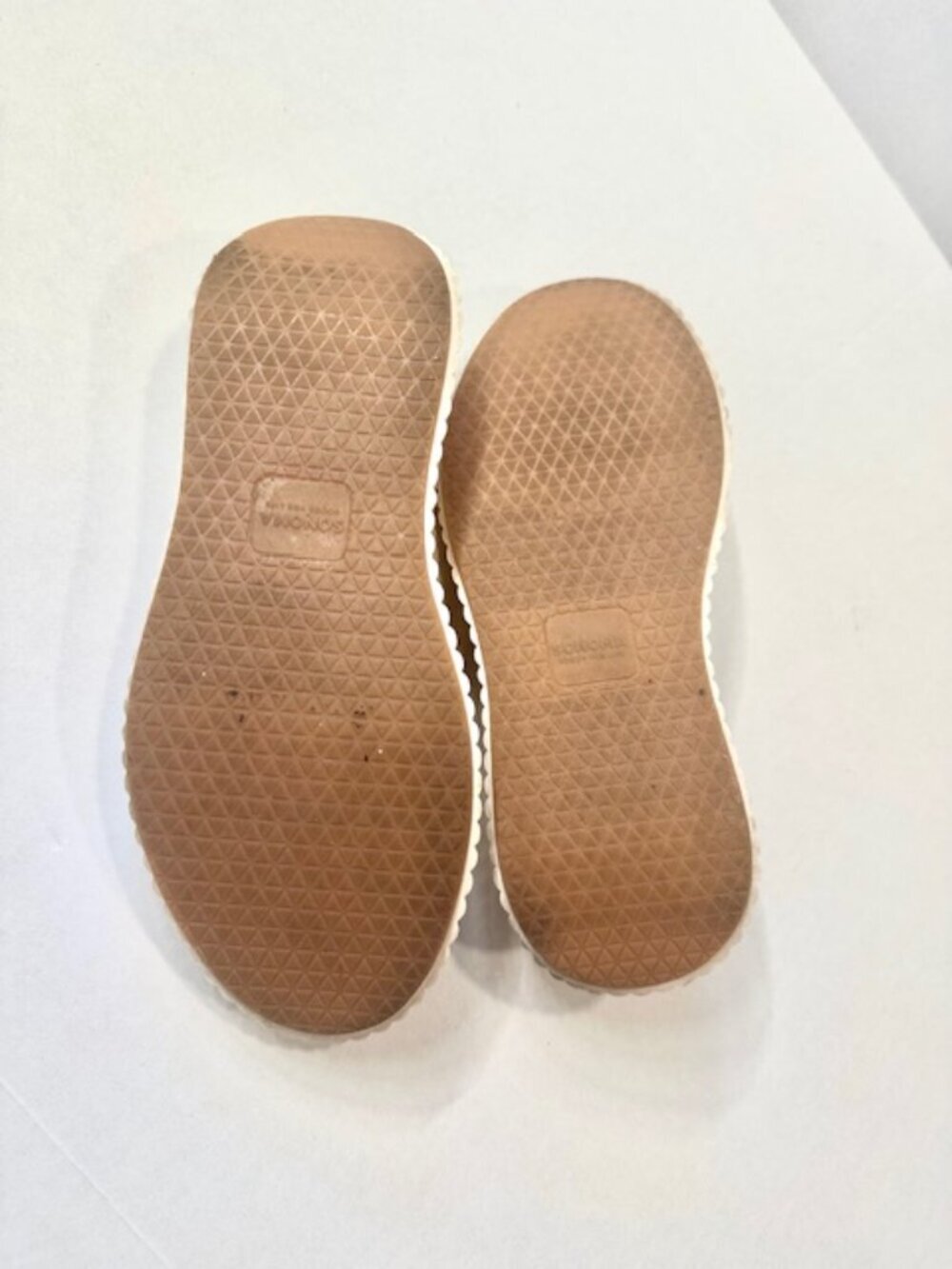 Sonoma Womens Slip-On Comfort Shoes Knit Design Padded Platform Heel Taupe 8.5 - Picture 7 of 9